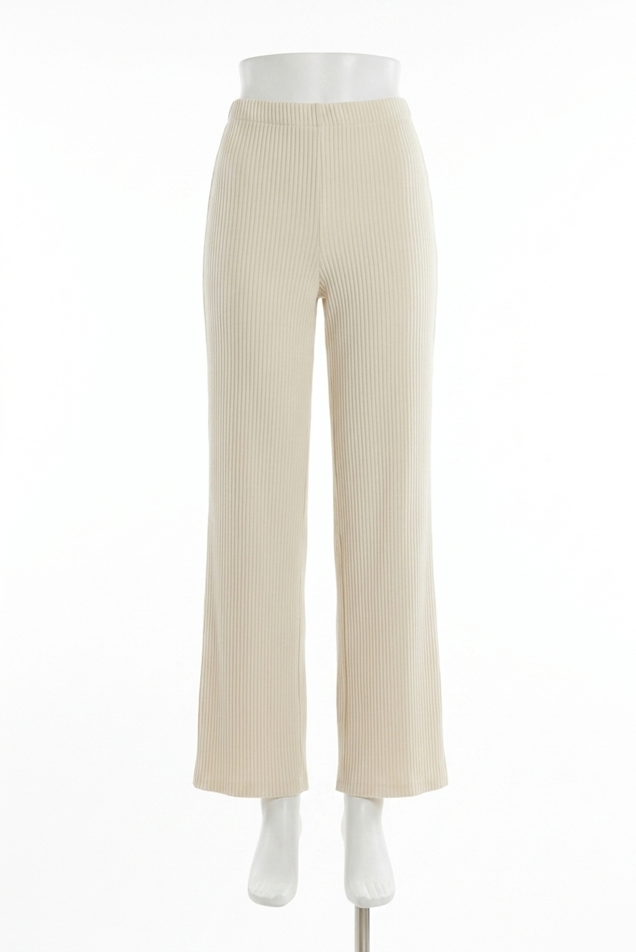NEW JOSEPH RIBKOFF pleated pull on wide leg pants in birch